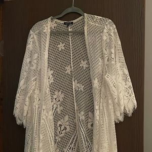 Lace style kimono/cover up